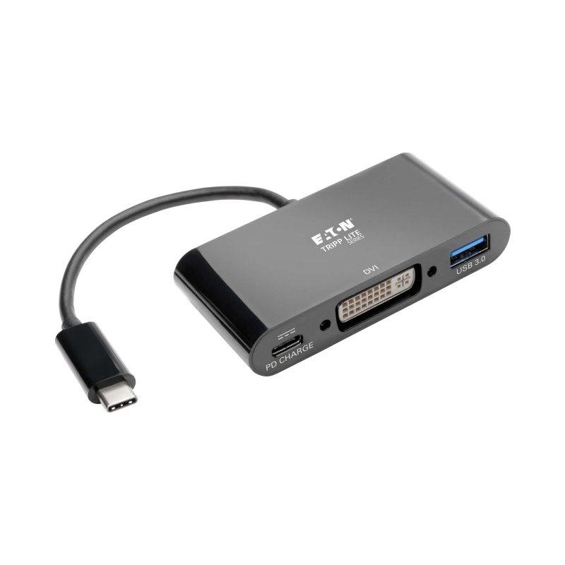 Usb3.1 C To Dvi Adapter Black