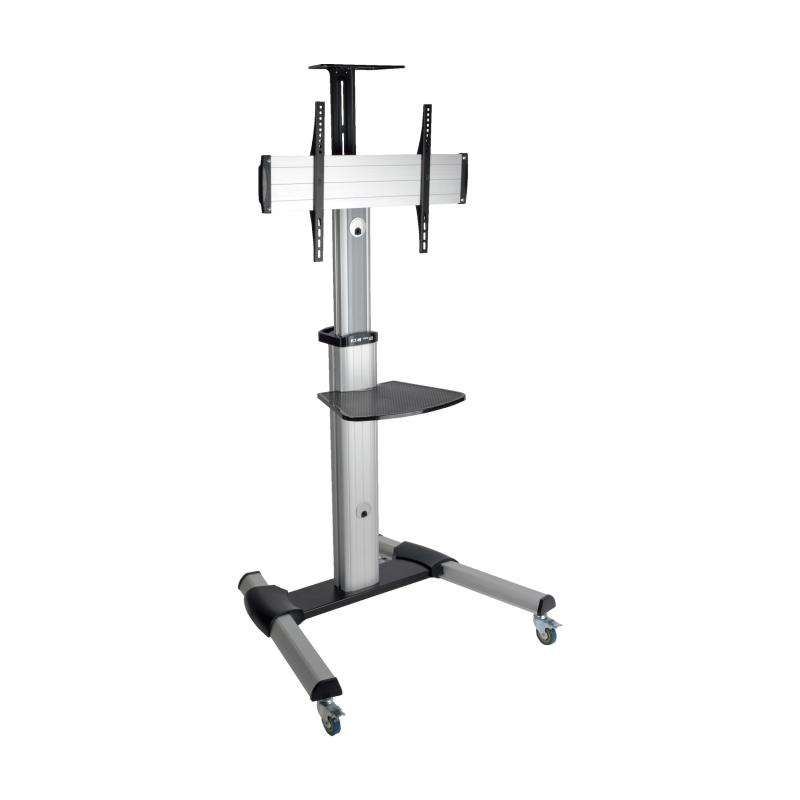 Mobile Tv Floor Stand Cart Height-Adjustable F/32-70In Disp
