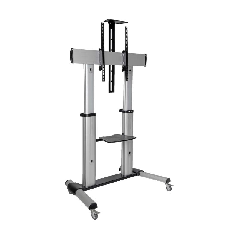 Mobile Tv Lcd Floor Stand Cart Height-Adjustable 60-100In Display