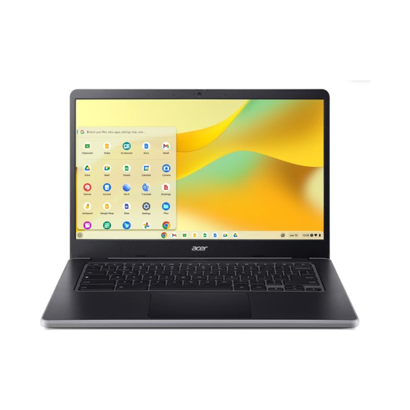 Acer Chromebook C936-C1DM Intel® N N100 35.6 cm (14") Full HD 8 GB LPDDR5-SDRAM 64 GB Flash Wi-Fi 6E (802.11ax) ChromeOS Black