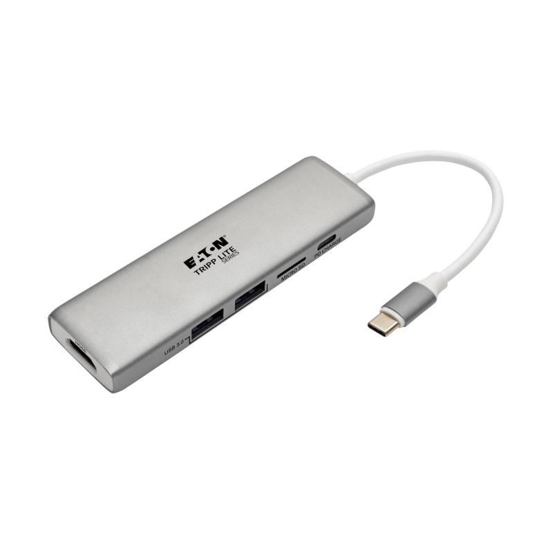 Usb C Docking Station 4K 30Hz W/ Usb Hub Hdmi Micro Sd Charging