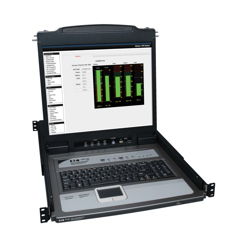 8Pt Kvm W 19In Lcd 8Cbls 1U