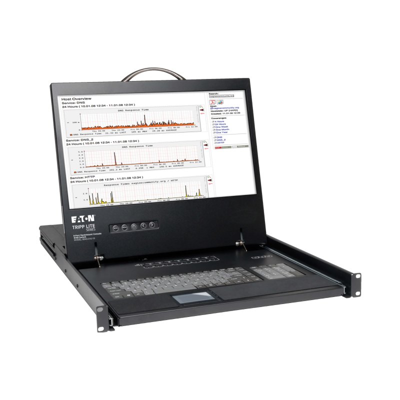 8Pt Kvm W 19In Lcd Console 1U