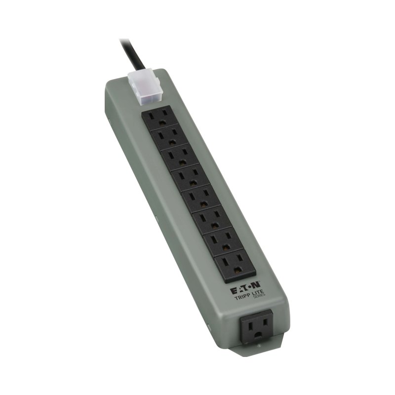9 Outlet Industrial Power Strip Waber Metal 1 Transformer 15Ft Cord