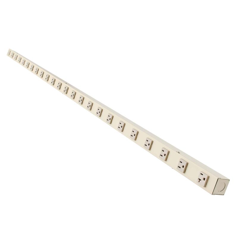 Power Strip Vertical 24Our 2X5-15/20R 22X5-15R 120V Metal