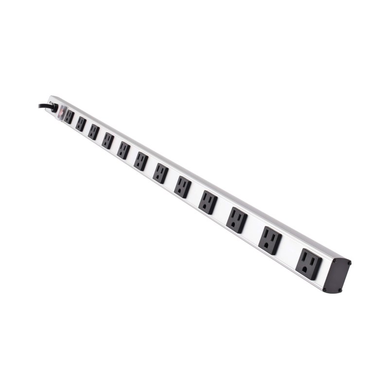 36In12 Right-Angle Ou Vertical Pwr Strip 120V 15A 15Ft Cord 5-15P