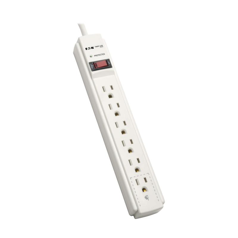Protect It 6Outlet Surge Strip 6Ft-Cord 750J 20Kdollars Ins