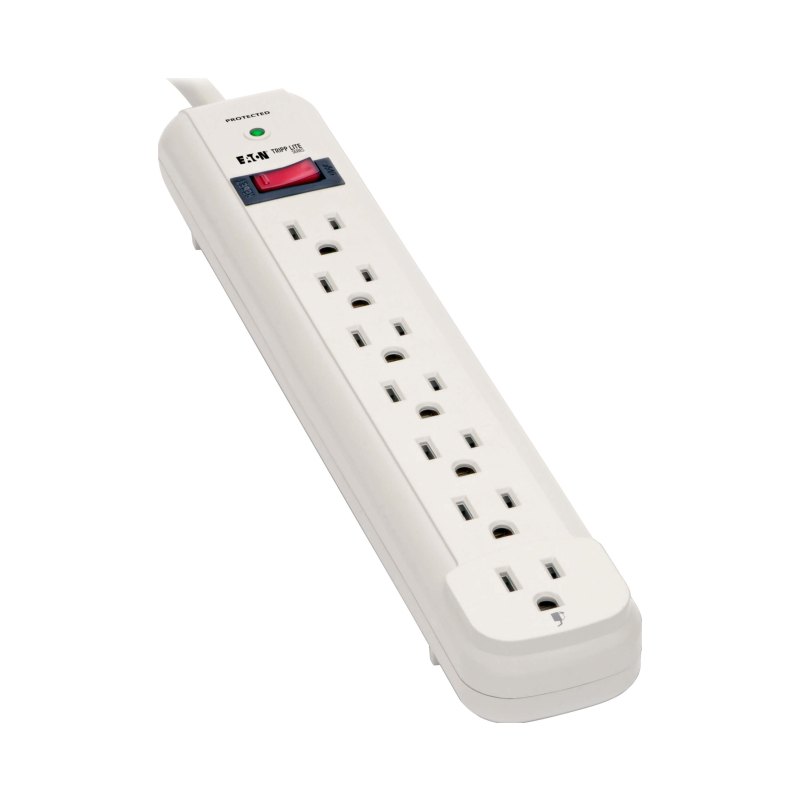 Tlp725 7Out Surge Protector Strip Rohs/Cul 25K 25Ft Cord 1080J
