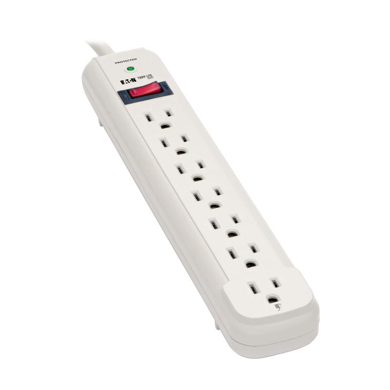 Tlp725 7Out Surge Protector Strip Rohs/Cul 25K 25Ft Cord 1080J
