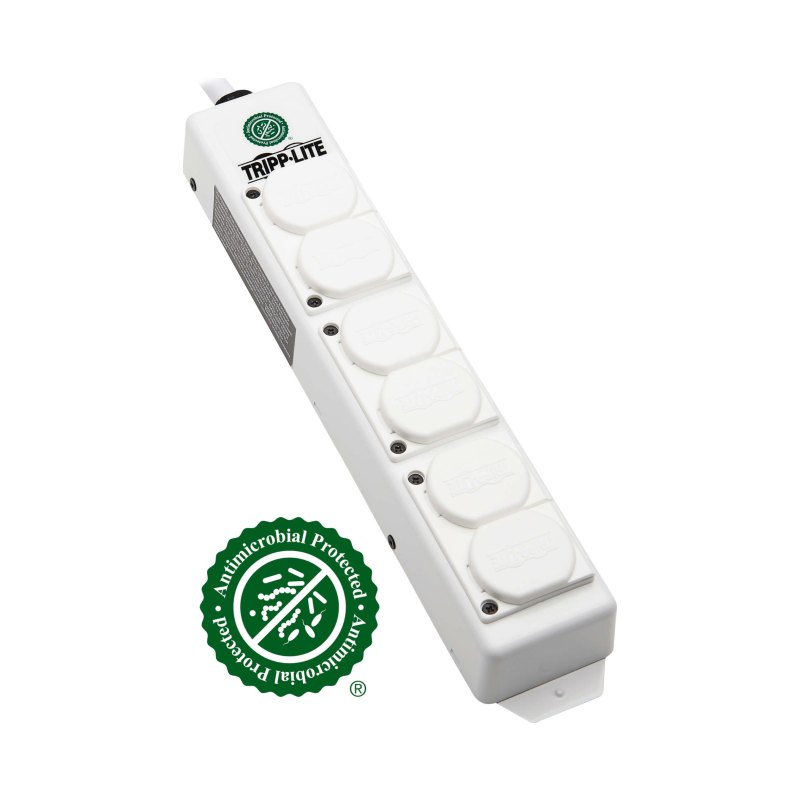 Medical Power Strip 6-Outlet 15Ft Cord