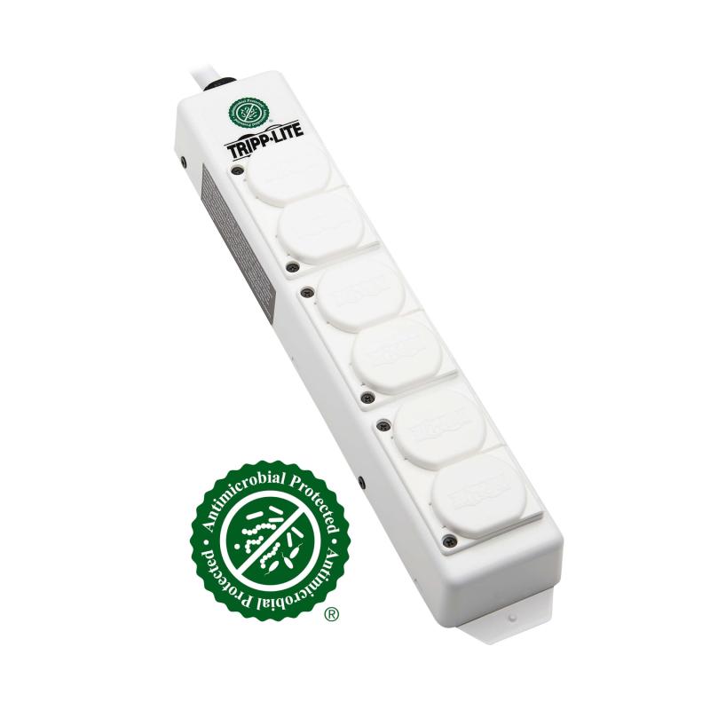 Medical Power Strip 6-Outlet 15Ft Cord
