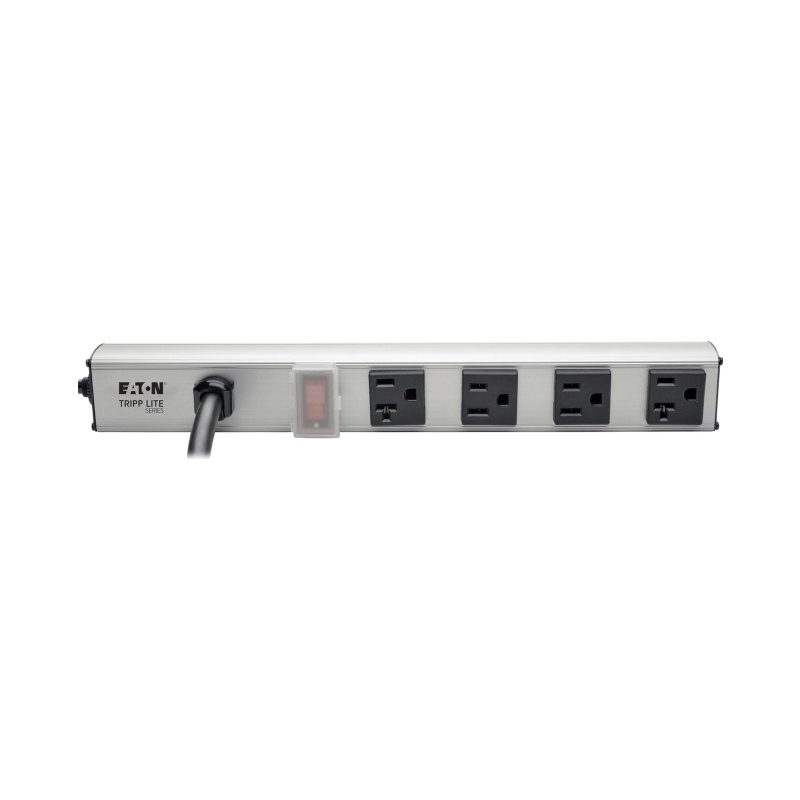 Power Strip 4Out 5-15P 120V 12In Metal Vertical Moq 12
