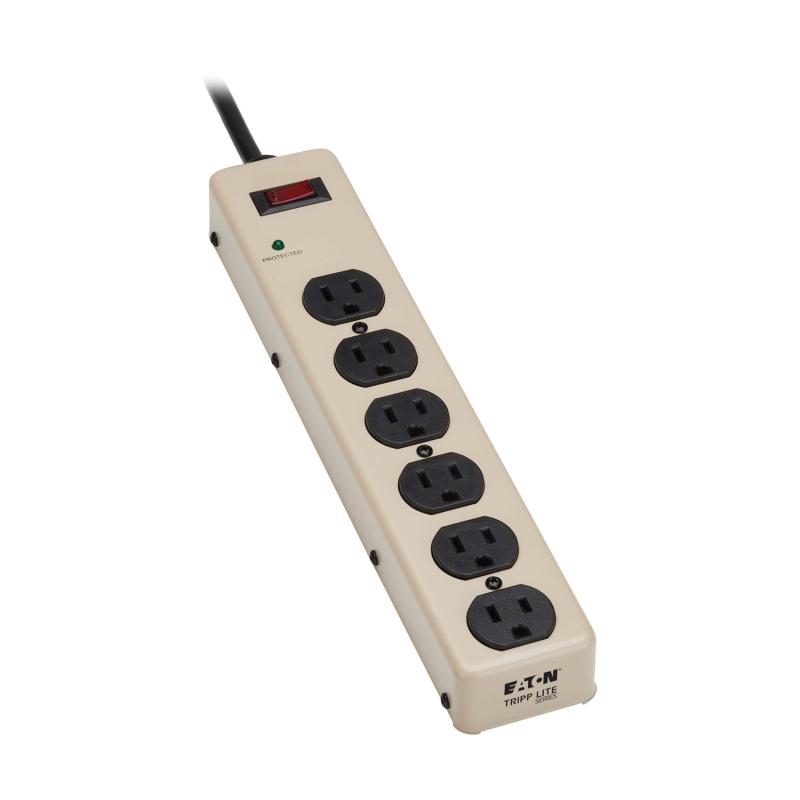 6 Outlet Surge Protector Strip Surge Strip 6Ft Cord 900 Joules
