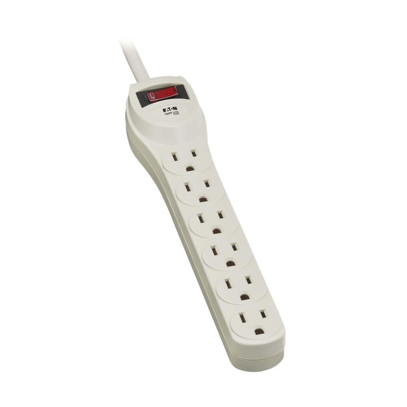 6 Outlet Industrial Power Strip Waber 4 Ft Cord 15A 5-15P