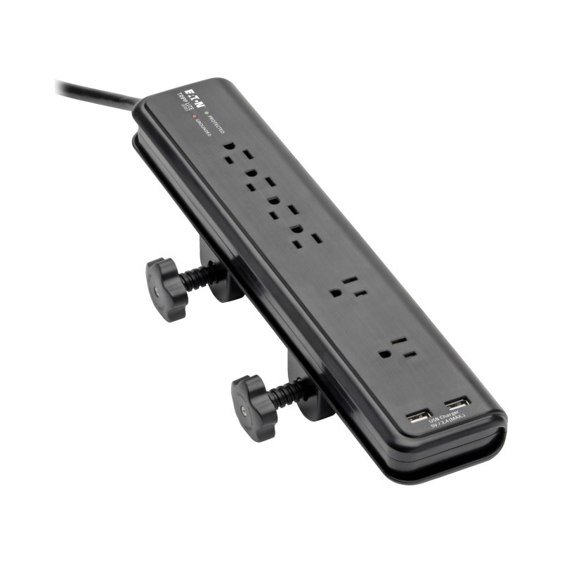 Protect It Surge Protector 6Out Desk Mount 40K 6Ft Cord