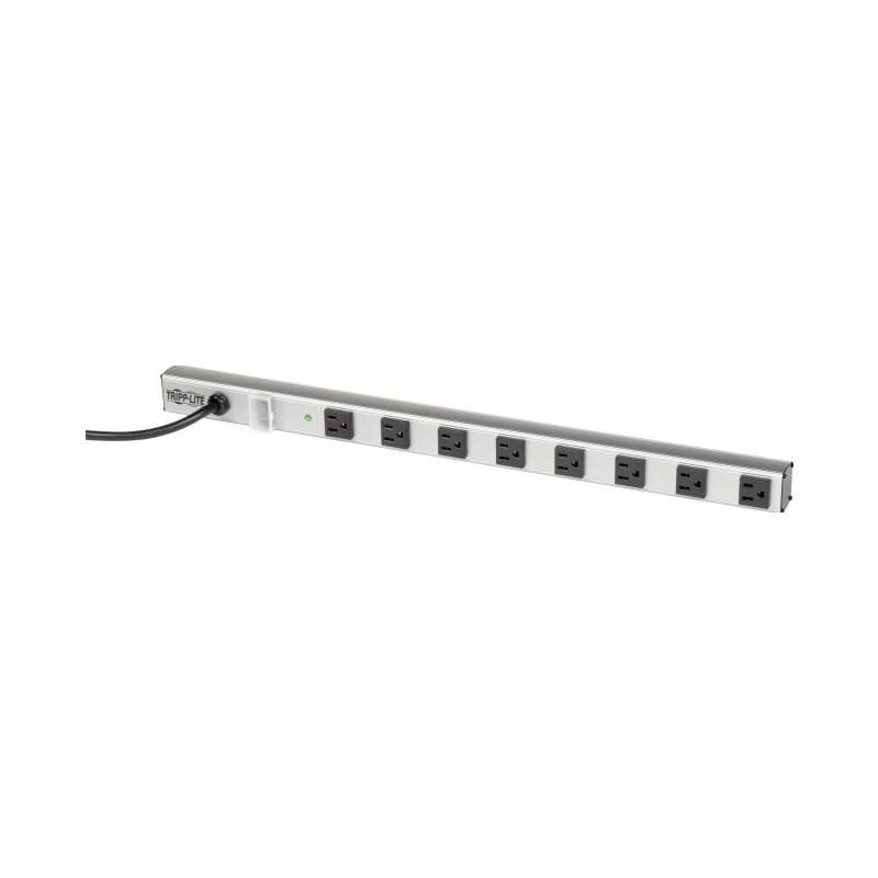 8Outlet Power Strip W/Surge Suppression W/6Ft Cord 1050 Joules