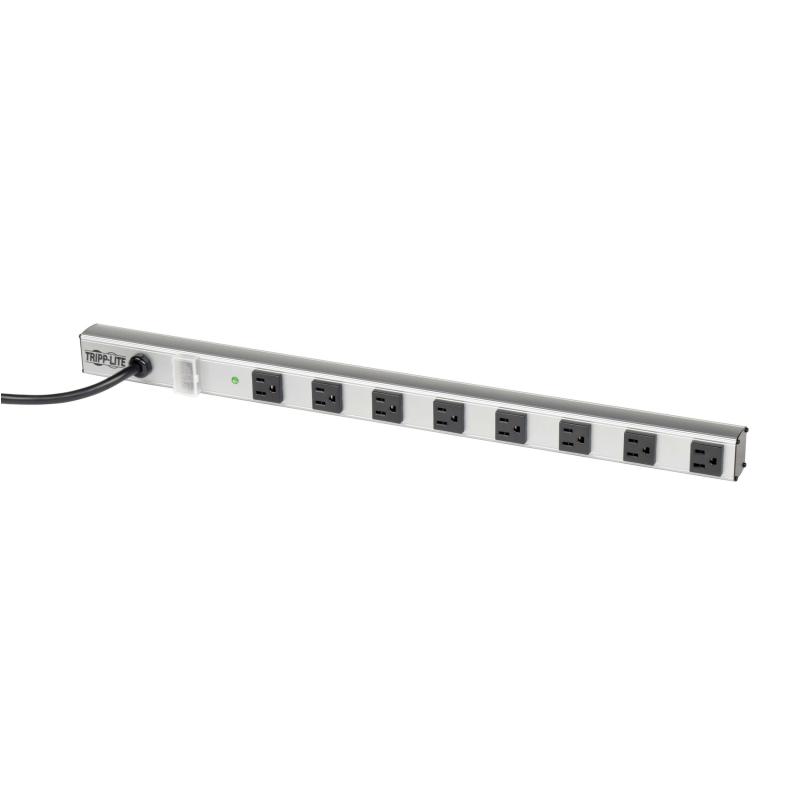 8Outlet Power Strip W/Surge Suppression W/6Ft Cord 1050 Joules