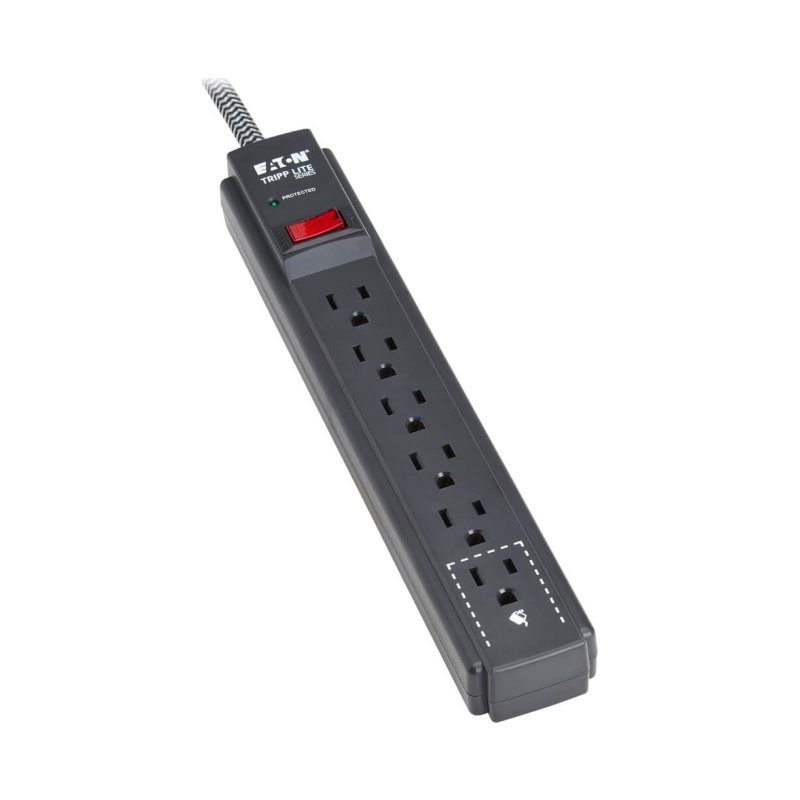Tripp Lite Series 6 Outlet Surge Protector 5-15R Outlets 1200