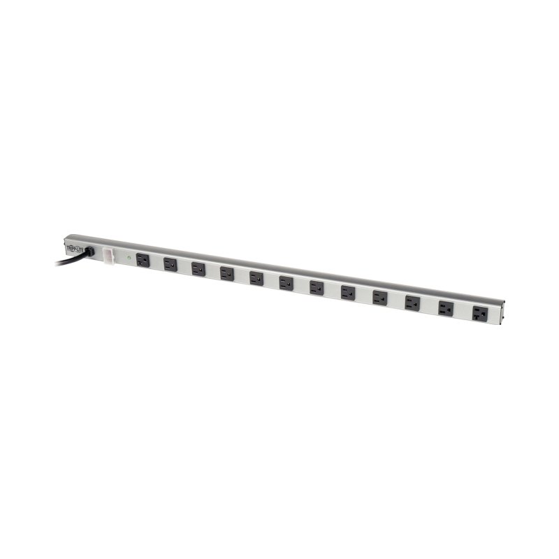12Outlet 10-15A2-20A Power Strip W/Surge Prot W/15Ft Cord 1650