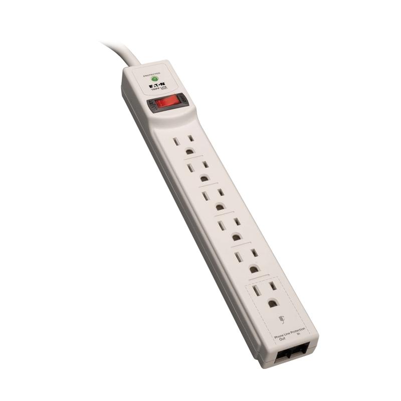 Protect It 6Out Ul1449 Ul1363 Ul497A 20K 8Ft Cord Surge Protctor