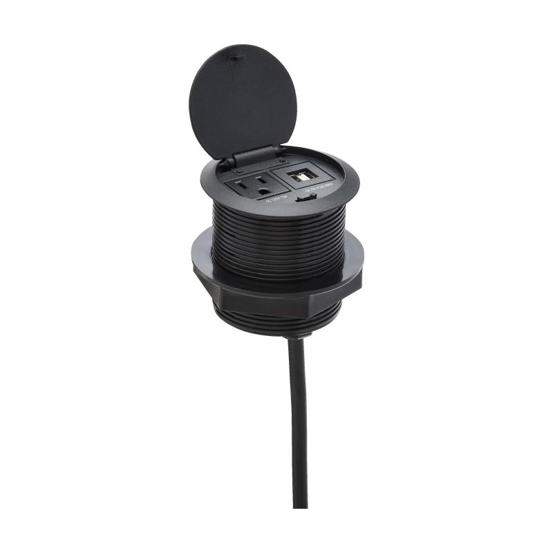 Desktop Power Grommet 5-15P 2X Usb-A
