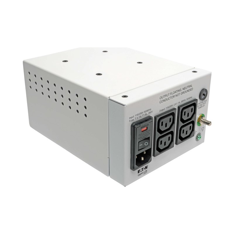 Isolation Transformer Hospital Dual-Voltage 115/230V 300W 4 C13