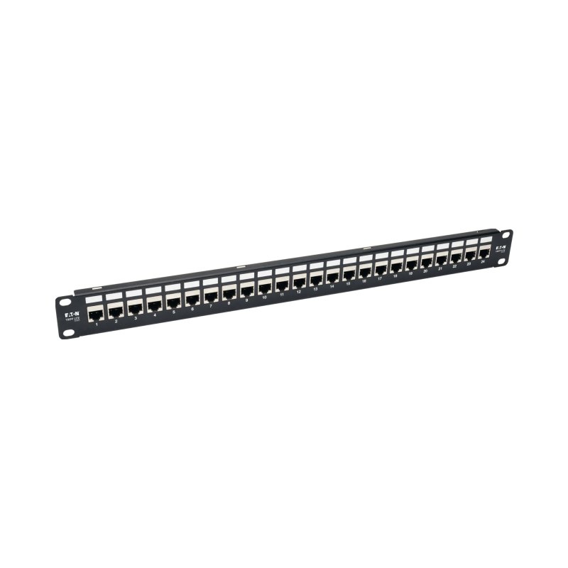 Cat6A 24Prt Shld Feed Thru Pnl