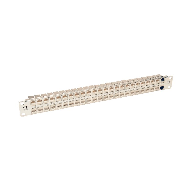 Cat6A 48Prt Shld Feed Thru Pnl