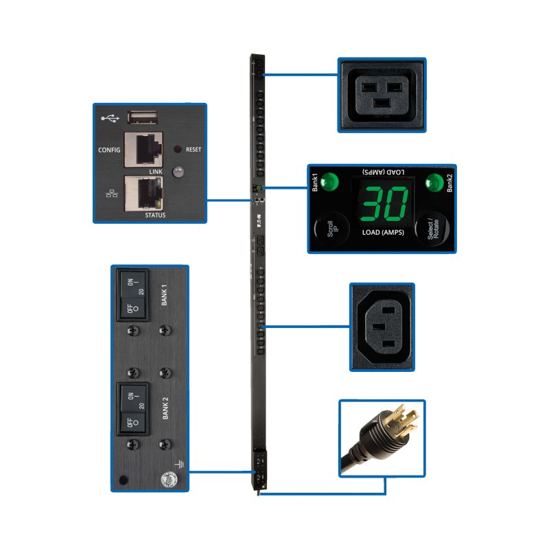 Switched Pdu 208/240V 20 C13 4 C19 Lx 0Urm Taa 5/5.8Kw