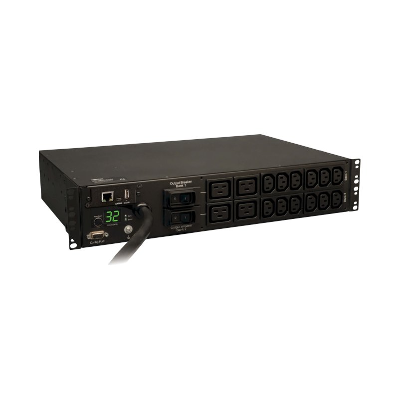 Single Phase Monitored Pdu 32A Iec-309 2U Horizontal Rm 12Xc13 C19