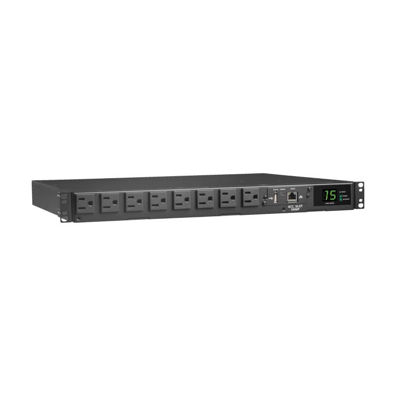 Pdu Ats Monitored 120V 1.44Kw 15A 8 5-15R Dual 5-15P 12Ft Cords