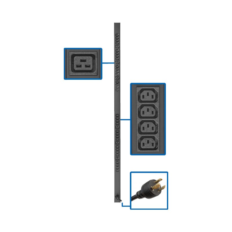 Pdu Basic 32 C13 6 C19 208/240V 3.3/3.8Kw L6-20P 10Ft Cord 0Urm