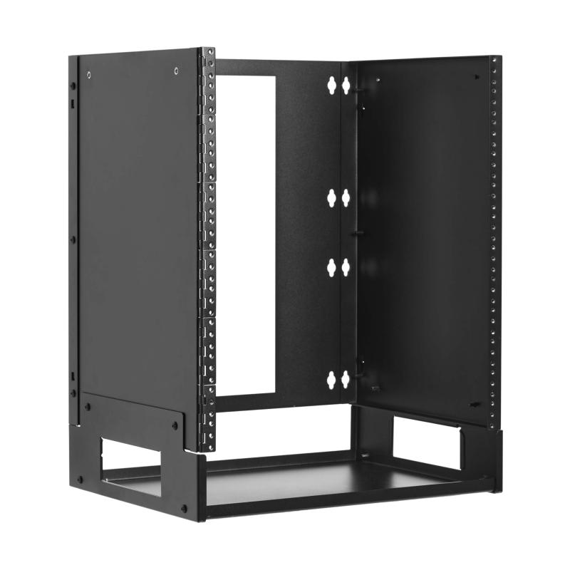 Wallmount Bracket 12U W Shelf For Small Switches Patch Panels