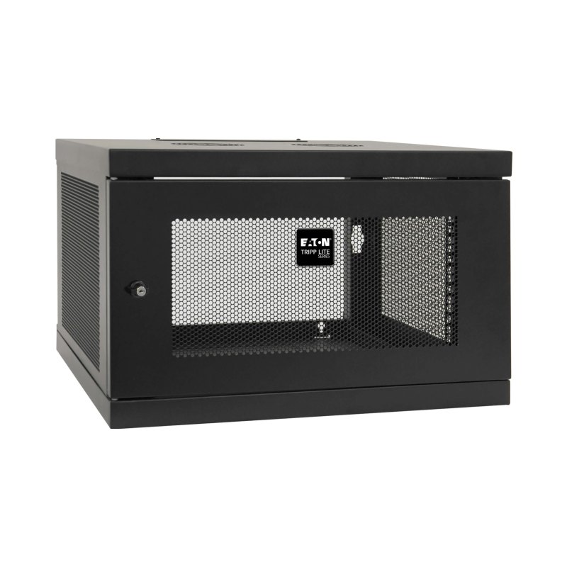 6U Wall Mount Rack Enclosure Cabinet Knock Down W/Doors  Sides