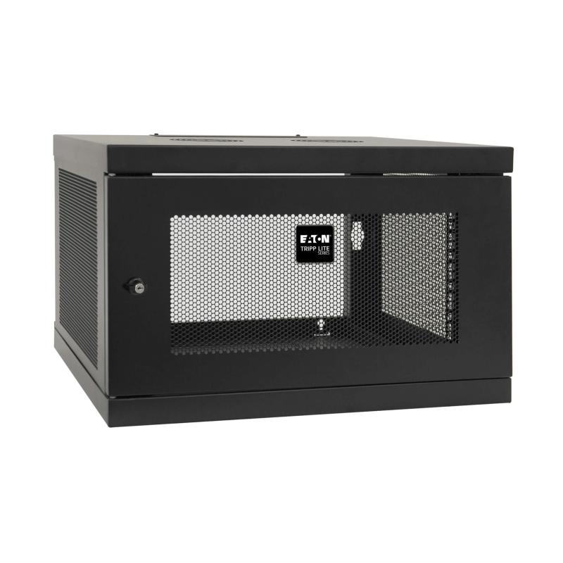 6U Wall Mount Rack Enclosure Cabinet Knock Down W/Doors Sides