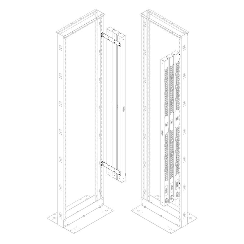 Pdu Rack Mounting Bracket Kit 2Post 4Post Open Frame