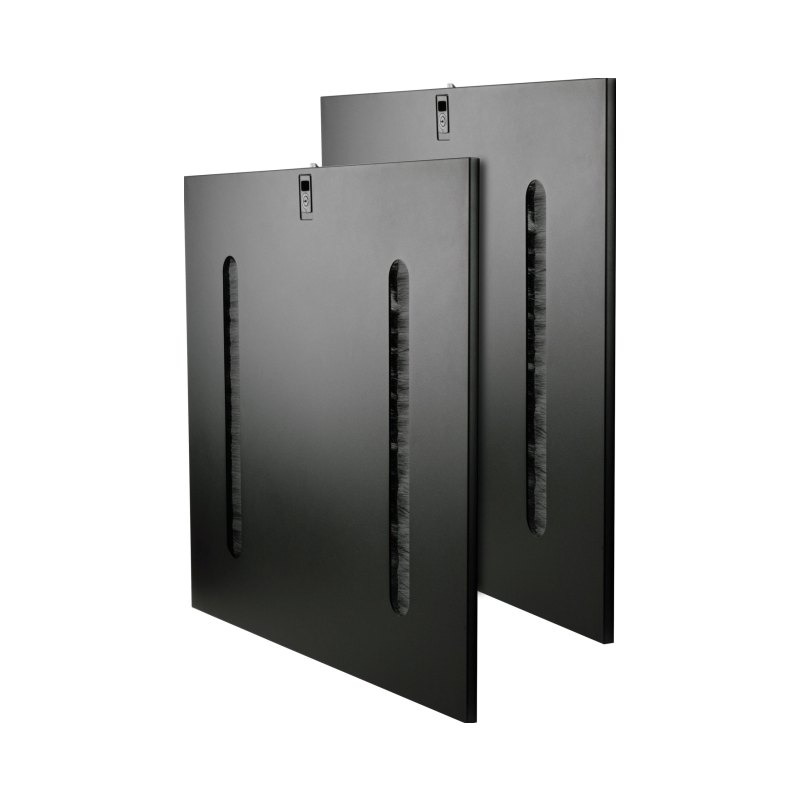 42U Rack Enclosure Cabinet Side Panels Cable Pass Through Slots