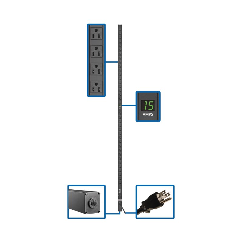 Pdu Metered 36 5-15R 15Ft Cord 72In 0Urm
