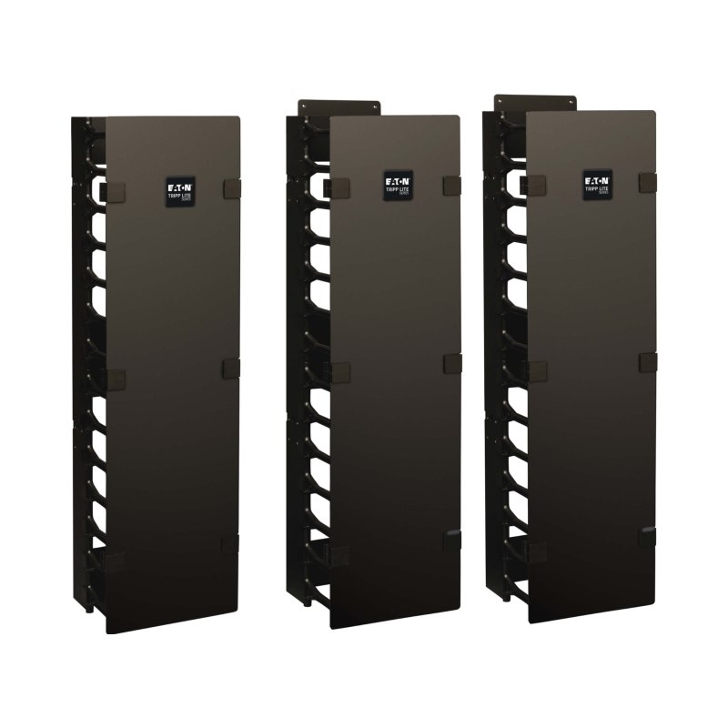 6In Wide High Capacity Vert Cabl Mngr Double Finger Duct