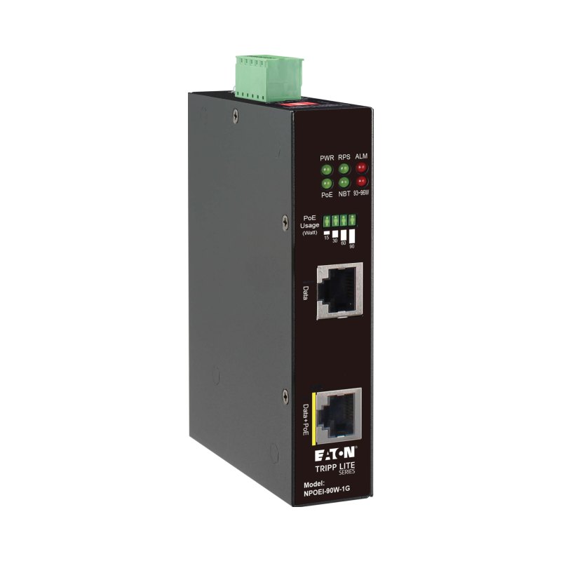 1Port Gigabit Ethernet Poe Injector Industrial 90W Poe++ Ip30
