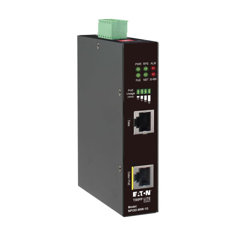 1Port Gigabit Ethernet Poe Injector Industrial 90W Poe++ Ip30
