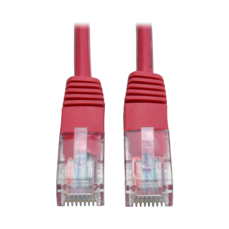 10Ft Red Cat5E Molded Cbl
