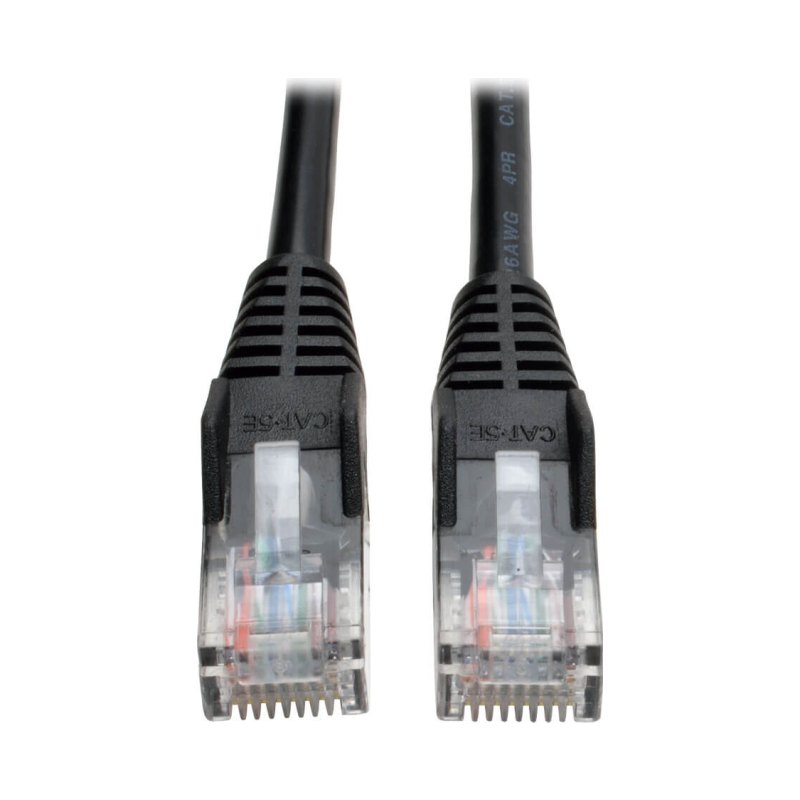 10Ft Blk Cat5E Snag Cbl
