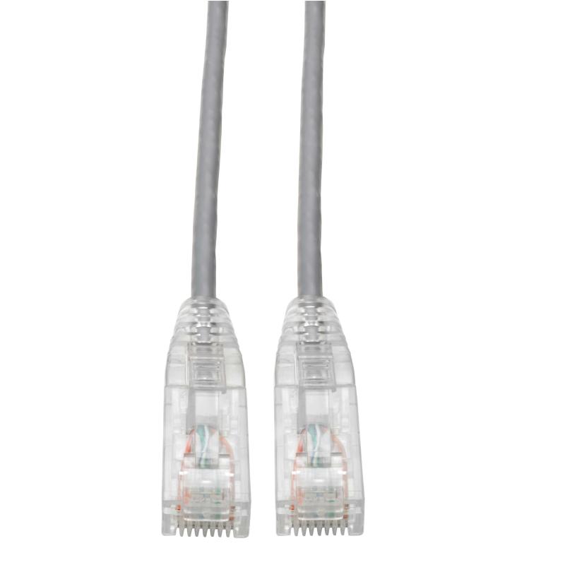 15Ft Cat6 Gray Snagless Utp Rj45 Molded Slim Gigabit Patch Cabl