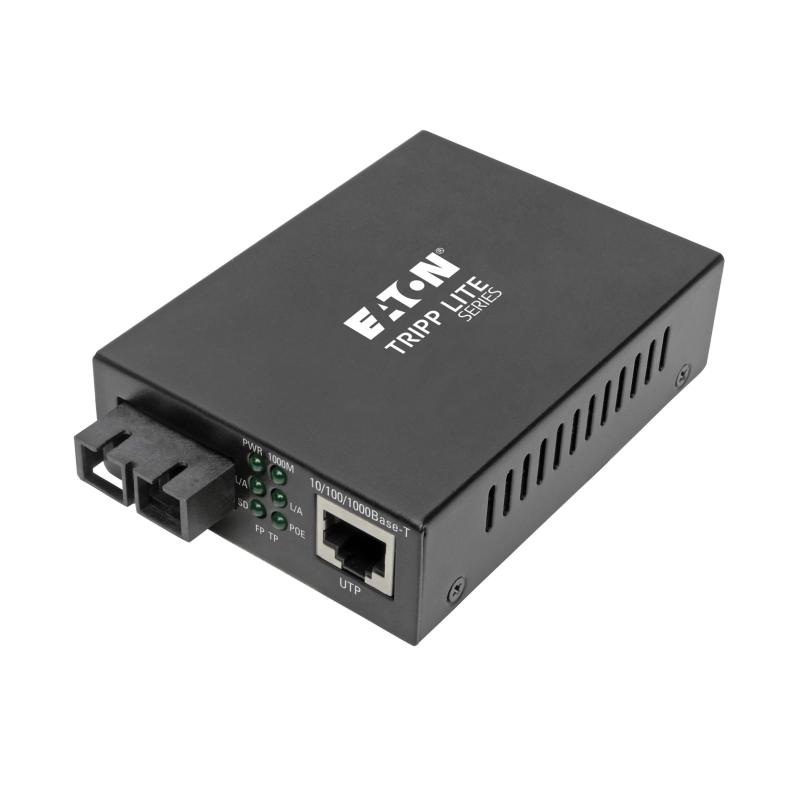 Gb Multimode Fiber To Ethernet Media Converter Poe+-10/100/1000Sc