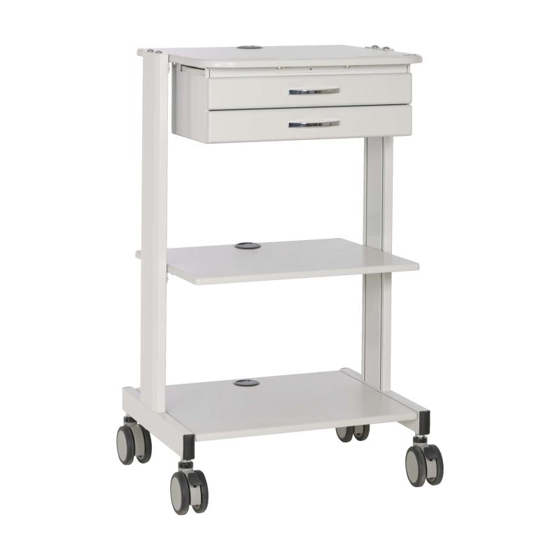 Mobile Cart 2X Shelves/Metal Drawers Taa