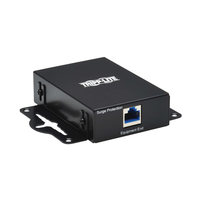 In-Line Network Surge Protector 10Gbps Cat6A/8 Metal Case Taa
