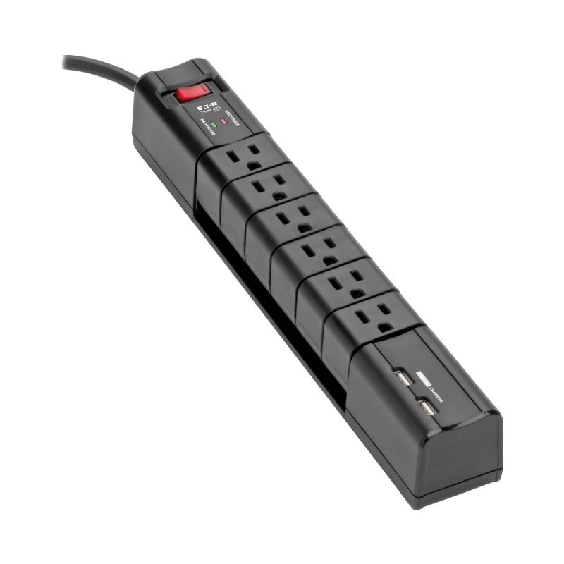 Protect It Surge 6Out 50K 8Ft 3.4A Usb Charger