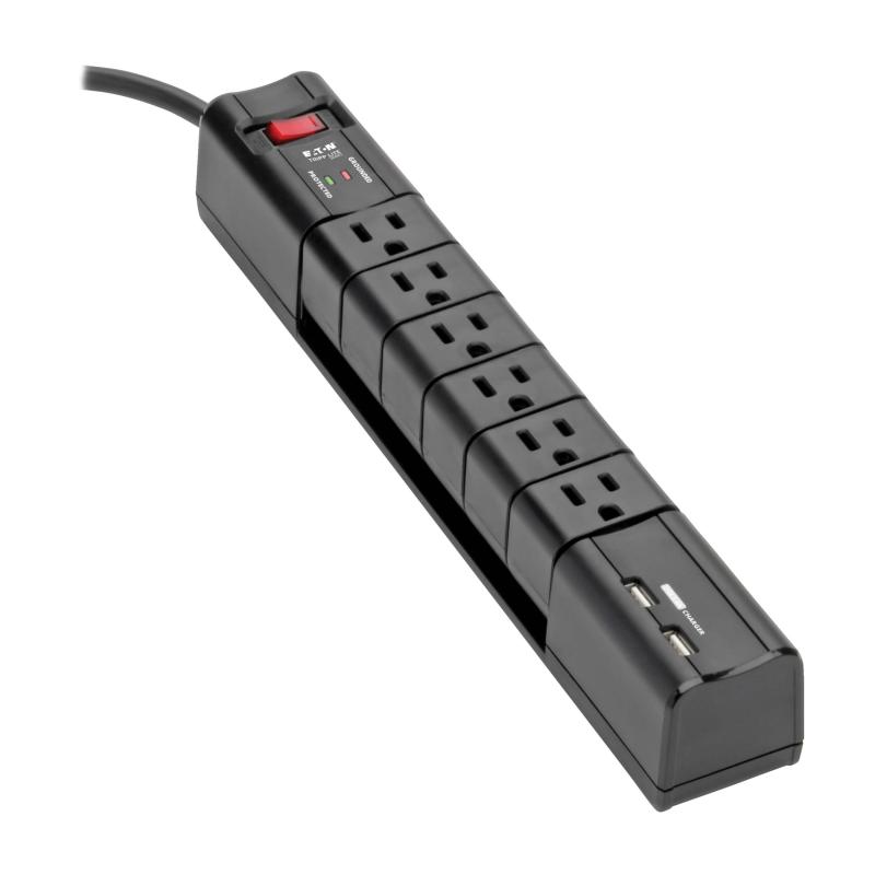 Protect It Surge 6Out 50K 8Ft 3.4A Usb Charger
