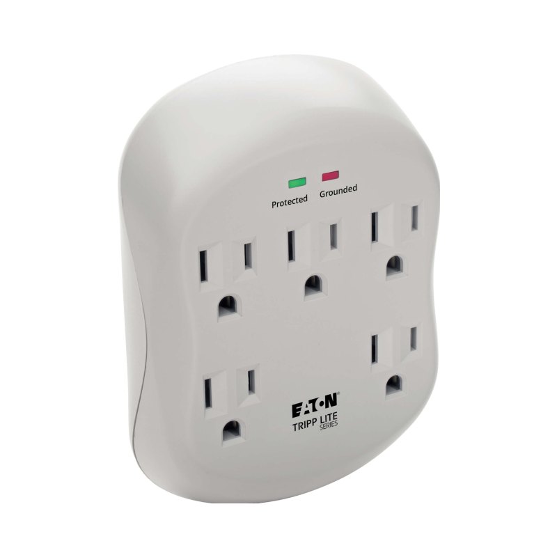 5 Outlet Surge Protector 1080 J Direct Plug-In Surge Rj11/Tel/Dsl